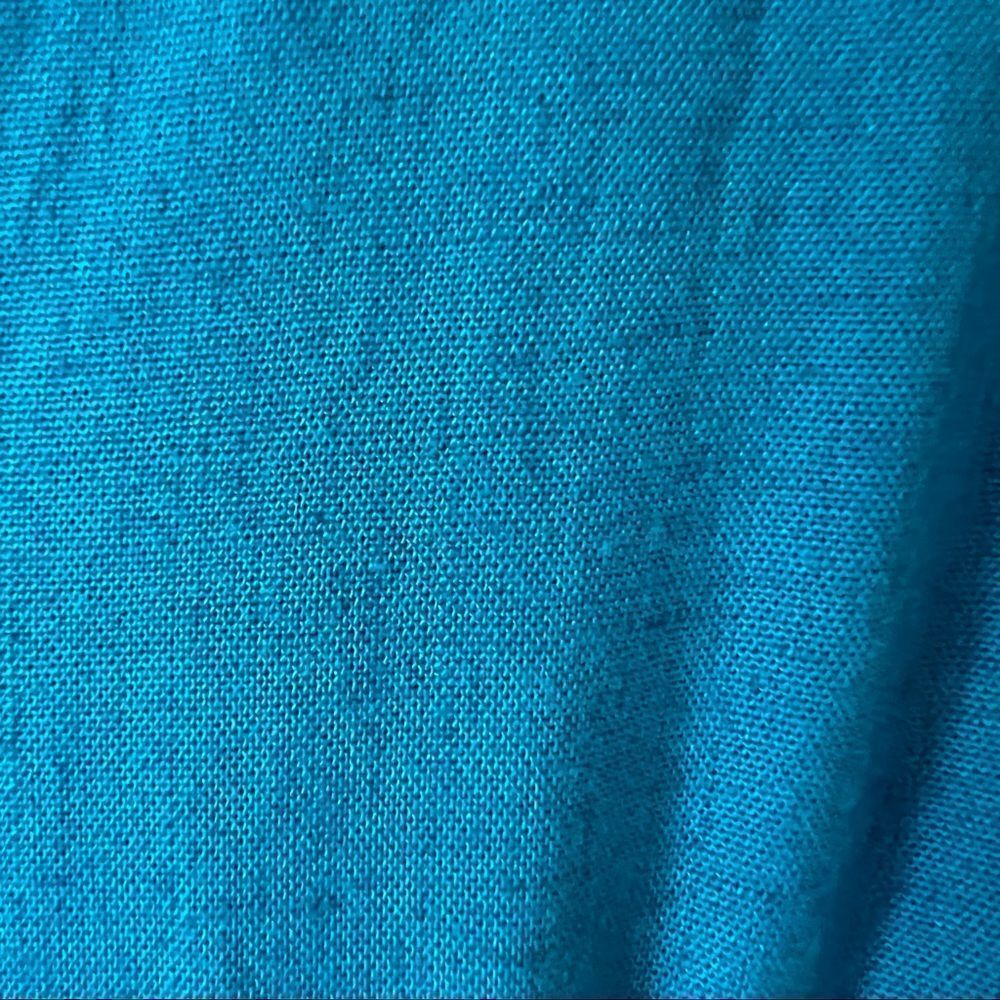 Carole Little‎ Sleeveless Blue V-Neck Linen Blend Midi Dress Size 4 - Picture 10 of 10